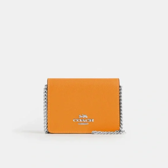COACH Mini Wallet On A Chain In Colorblock - Picture 3 of 16